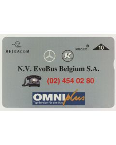 Télécarte L&G dummy Omniplus EvoBus Belgique