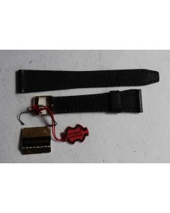 MIREXAL Bracelet pour montre cuir noir 18 mm
