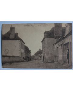 CPA Allier Agonges La rue principale