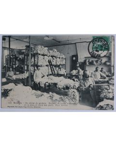 CPA Isère Grenoble Atelier Ganterie Magasin de peaux