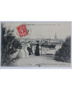 CPA Ille et Vilaine Saint-Malo Avant-Port et un Coin de Saint-Malo