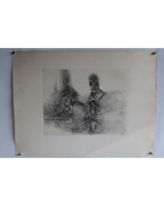 Lithographie originale Le vermoulu et le plissé Hans BELLMER 1940