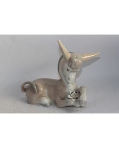 LLADRO Figurine porcelaine Âne amoureux