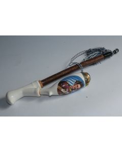 Ancienne pipe en porcelaine Roi Louis II Bavière