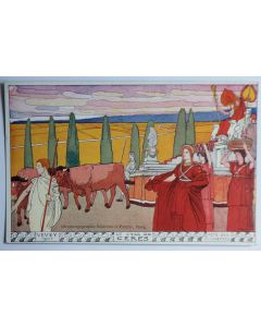 Carte postale ancienne Fête des vignerons Cérès Vevey 1905 Suisse