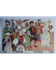 Carte postale ancienne Fête des vignerons Noce Vevey 1905 Suisse