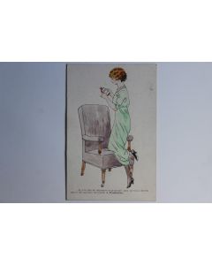Carte postale ancienne publicitaire Fandorine