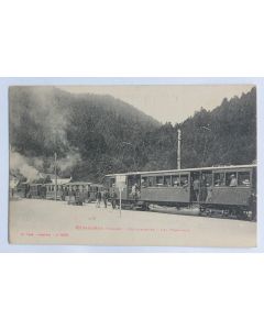 CPA Vosges Gérardmer Retournemer Les Tramways