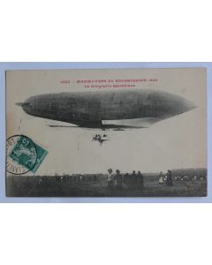 CPA Manœuvres du Bourbonnais 1909 Le dirigeable République Aviation