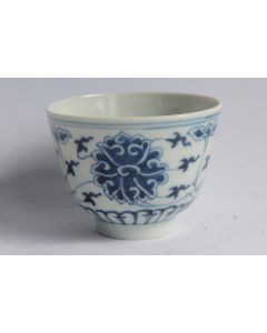 Bol porcelaine Fleur Lotus Chine Jin Yu Zhen Cang Guangxu