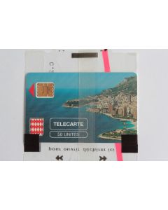 Télécarte à puce Monaco MF2 Rocher de Monaco flèche rouge NSB 1989