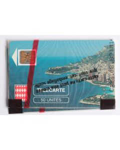 Télécarte à puce Monaco MF1 Rocher de Monaco flèche blanche NSB 1989