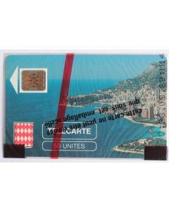 Télécarte à puce Monaco MF1 Rocher de Monaco flèche blanche NSB 1989