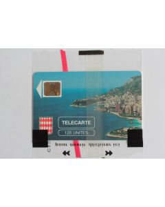 Télécarte à puce Monaco MF3 Rocher de Monaco 120U NSB 1989