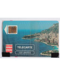 Télécarte à puce Monaco MF3 Rocher de Monaco 120U NSB 1989