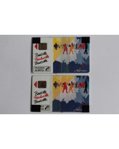 Télécartes à puce France Fromanger Bastille 50U et 120U NSB 1989