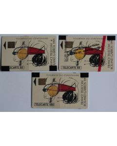 Télécartes à puce France Roland Garros NSB 1991 F152 F152A F153