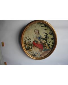 Tapisserie Art populaire 1876 Pensionnat des religieuses Clermont