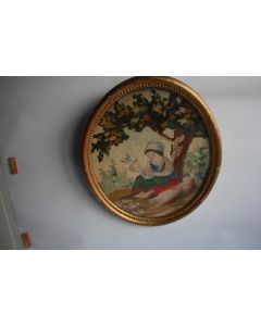 Tapisserie Art populaire 1876 Pensionnat des religieuses Clermont