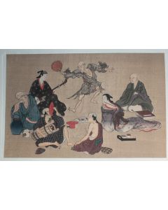 Estampe japonaise Human life Matabei Iwasa Ukiyo-e