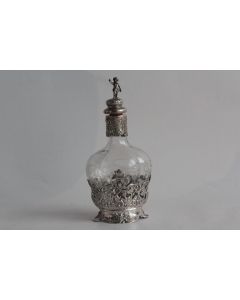 Flacon argent cristal Storck & Sinsheimer Hanau Allemagne