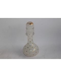 Flacon à parfum opaline émaillée or étoiles Charles X