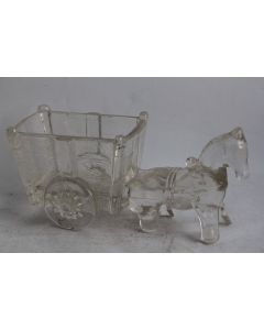 Vide poche verre Attelage Cheval