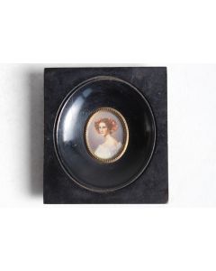 Peinture miniature sur ivoire Augusta Strobel J. Stieler