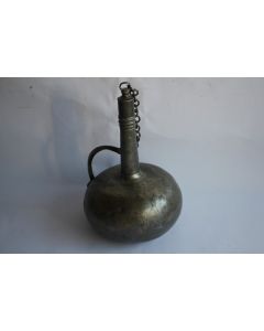 Ancienne Bouteille Ferrière étain BDS Fleur de lys
