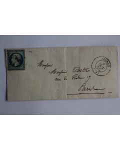 Timbre France Napoléon III second empire 20c 1855