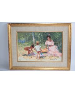 Tableau peinture BELOOUSOV Viktor Dans le Hamac
