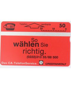 Télécarte L&G dummy Creditanstalt Autriche