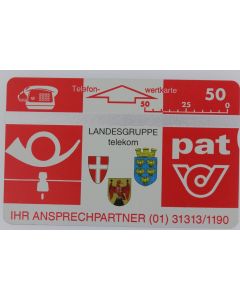 Télécarte L&G dummy Pat Landesgruppe Telekom Autriche