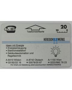 Télécarte L&G dummy Hereschwerke Autriche
