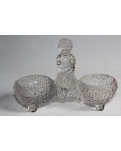 Salière verre moulé Petite fille