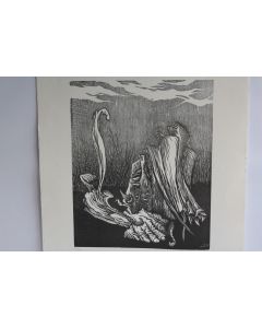 Gravure sur bois Michel TERRAPON 1980