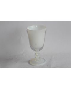 Vase verre à pied cristal Opalescent Sèvres