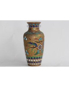 Vase émaux cloisonnés Chine