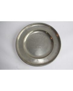 Plat étain Prix de tir Genève Jean Charton 1724 XVIIIe siècle
