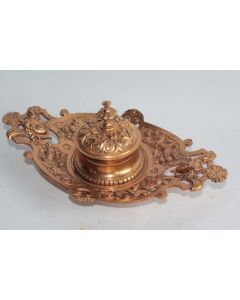 Encrier bronze XIXe siècle Napoléon III