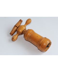 Ancien tire-bouchon Cloche bois