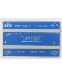 Télécarte de service Phonocard 17 Landis & Gyr 106K Maroc 1991
