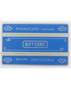 Télécarte de service Phonocard 17 Landis & Gyr 106K Maroc 1991