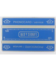 Télécarte de service Phonocard 17 Landis & Gyr 106K Maroc 1991