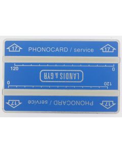 Télécarte de service Phonocard 17 Landis & Gyr 106K Maroc 1991