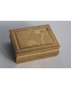 Boite bois laqué doré Kobako Japon
