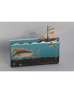 Automate Boite à musique J.P. HARTMANN 1983 Bateau pêche Poisson