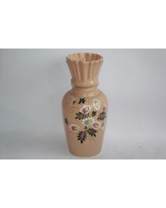 Vase opaline émaillée Fleurs Napoléon III