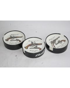 18 Dessous de verre Pistolet Revolver Plastorex Rumilly