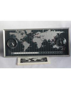 Pendule murale Derby electronic World timer vintage 1970